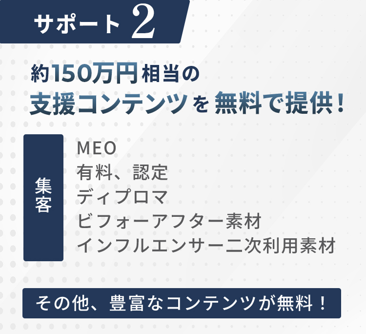 各種開業支援サポート
